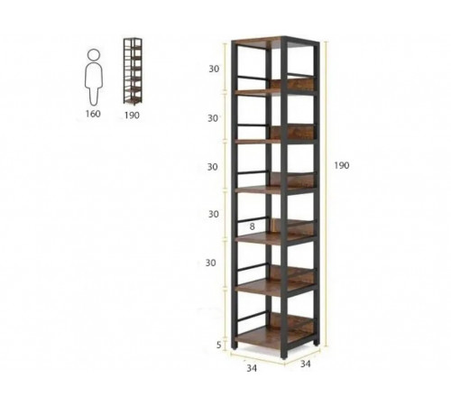 Стеллаж угловой