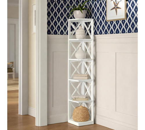 Угловой стеллаж Darek – 5 полок, 166×30×30 см