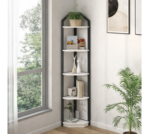 Угловой стеллаж Tieasha – 177×28,5×28,5 см, LOFT дизайн