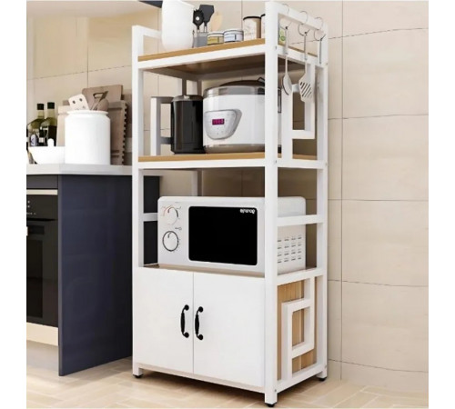 Стелаж кухонний Rоck-230 — металевий каркас 3 полиці + шафка