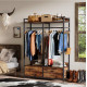 Стеллаж-органайзер, вешалка для одежды с ящиками и полками