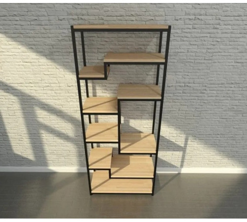 Loft стелаж для офісу з дсп та металу — 170×70×32 см