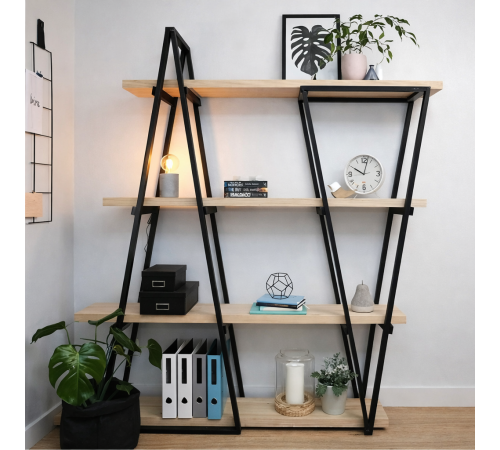 Стеллаж Loft S-3510 MSM – вместительный стильный стеллаж в стиле лофт