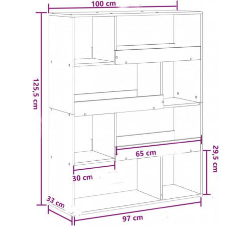 Стеллаж MSM — стильный открытый стеллаж для дома или офиса