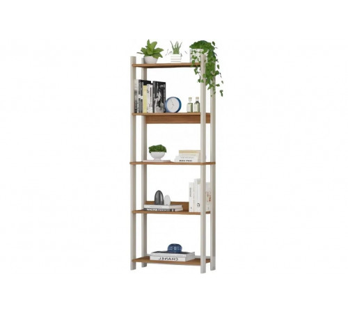 Стеллаж 5 полками, дуб Сонома — стиль лофт и надежность