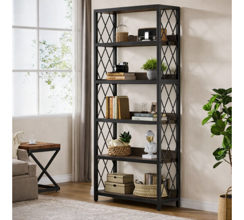 Стеллаж 5-ярусный с открытыми полками, 172×80×30 см