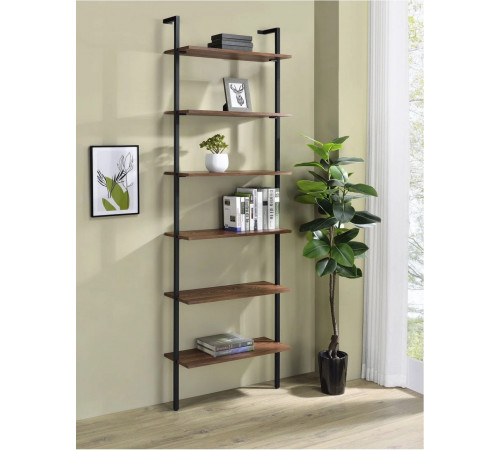 Настенный стеллаж 6-полочный Itxel — высота 244 см, ширина 73 см.