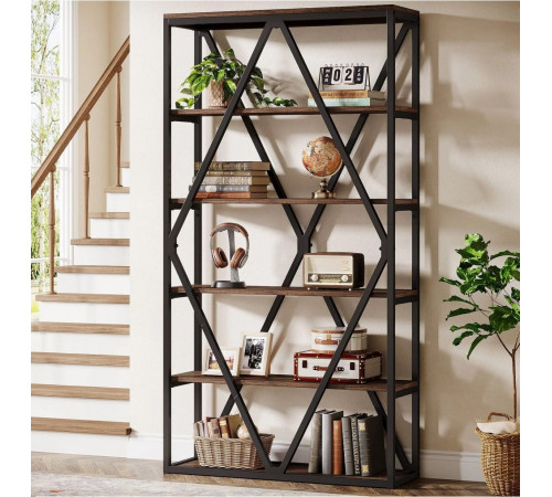 Стеллаж 6-ярусный Etagere 12 MSM – вместительный и элегантный стеллаж в стиле лофт
