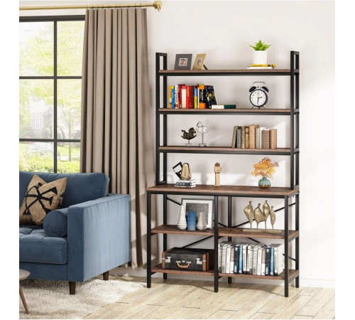 Стеллаж 6-ярусный Etagere, 180×100×35 см — стиль и функциональность.