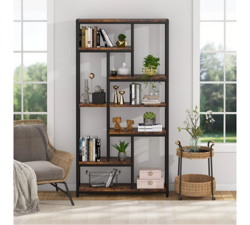 Стеллаж 7-ярусный с открытыми полками, 200×100×30 см