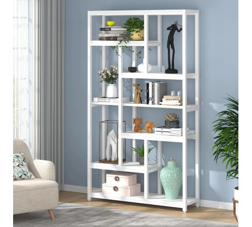 Стеллаж 7-ярусный с открытыми полками, 200×100×30 см