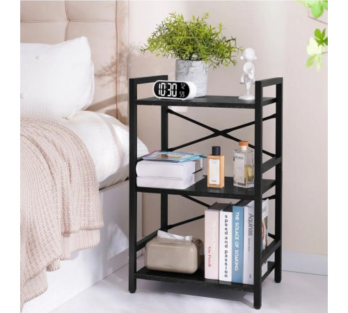 Стеллаж DeAvis с 3 полками — 70×44×30 см, лофт-стиль.