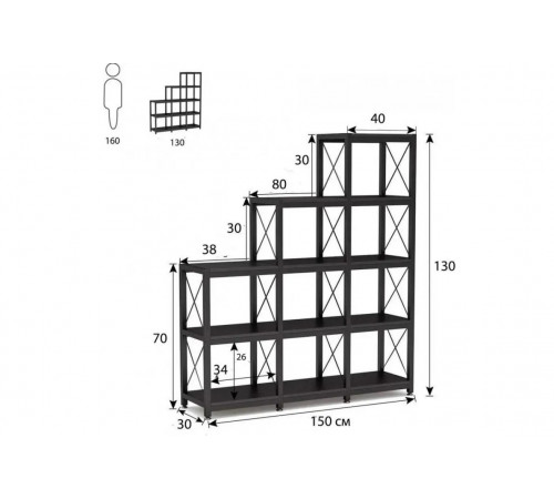 Стелаж Etagere 5-ярусний — функціональний і стильний вибір