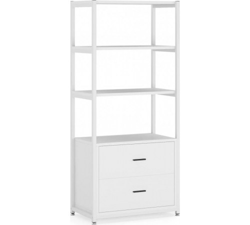 Стеллаж Etagere 4-ярусный с 2 ящиками, белый