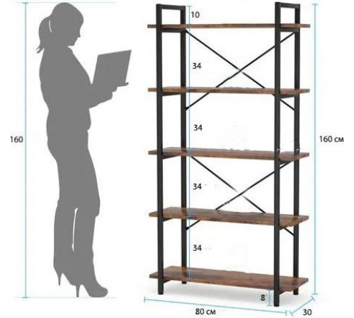 Стеллаж Etagere 6 5-ярусный – вместительный и стильный