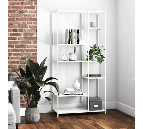 Стеллаж Gioia — 185×80×40 см, светлый/темный