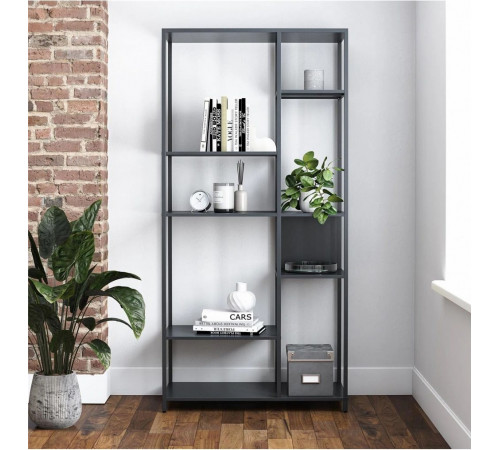 Стеллаж Gioia — 185×80×40 см, светлый/темный