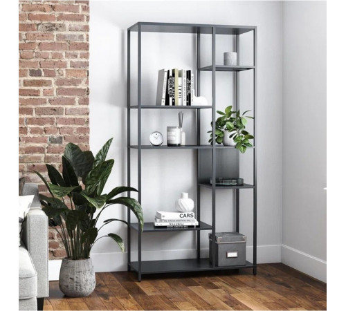 Стеллаж Gioia — 185×80×40 см, светлый/темный