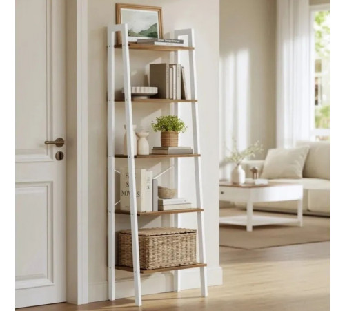 Стеллаж Jabari - 5-ярусная лестница с Х-дугами.