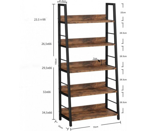 Стеллаж Keedy Ladder — Vintage Ladder, 150×70×35 см