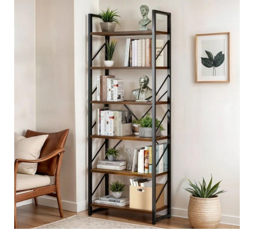 Стеллаж Kiyler – открытые полки, 177×60×30 см.