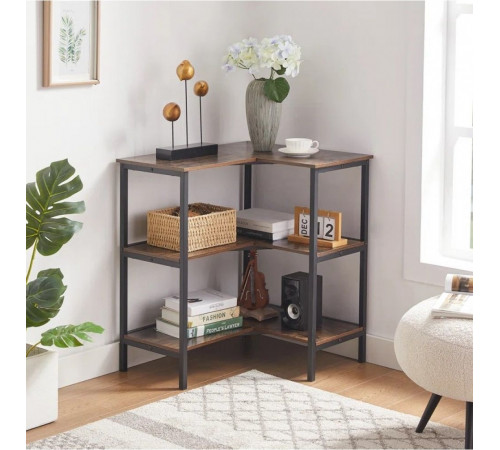 Стеллаж Lekendrick – угловой, 3-ярусный (75×60×70 см)