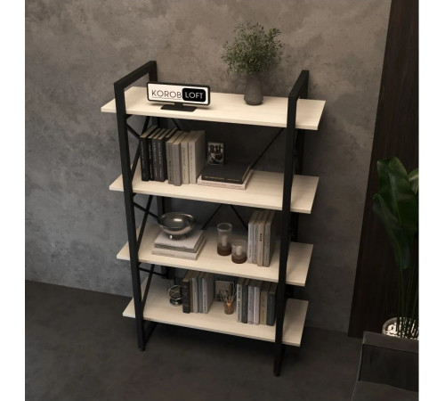 Стеллаж Loft на 4 полочки — 1370×900×400 мм для дома и офиса.