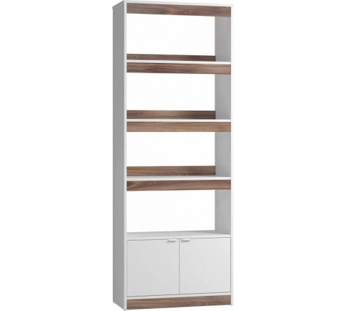 Стелаж New 5 — 4 полиці та шафка, 182×67,5×35 см