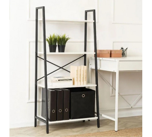 Стеллаж Olza — 131×64×34 см, металл + полочки из ДСП.