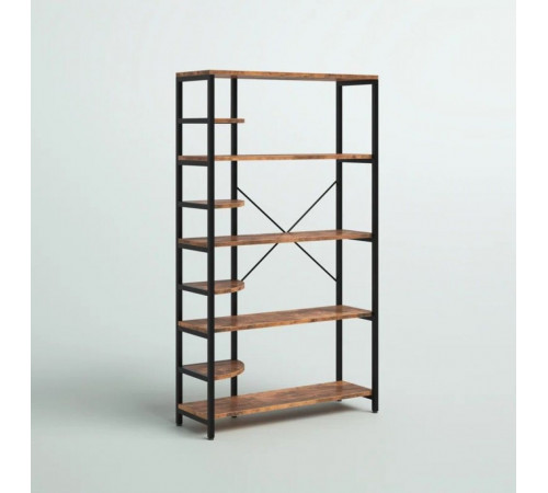 Стеллаж Roan Etagere – 5 больших + 4 секторных полки, 173,5×100×34 см.