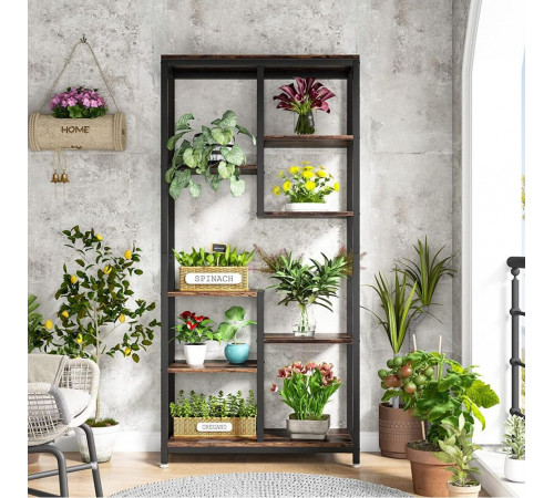 Стеллаж SKIFF 8, черного цвета, 8 полок