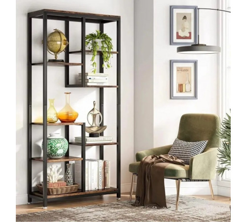 Стеллаж SKIFF 8, черного цвета, 8 полок