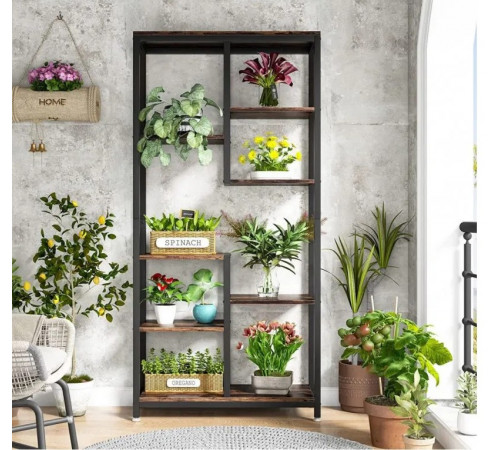 Стеллаж SKIFF 8, черного цвета, 8 полок