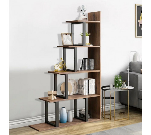 Стеллаж Sorren MSM – стильный L-образный стеллаж с 5 полками.