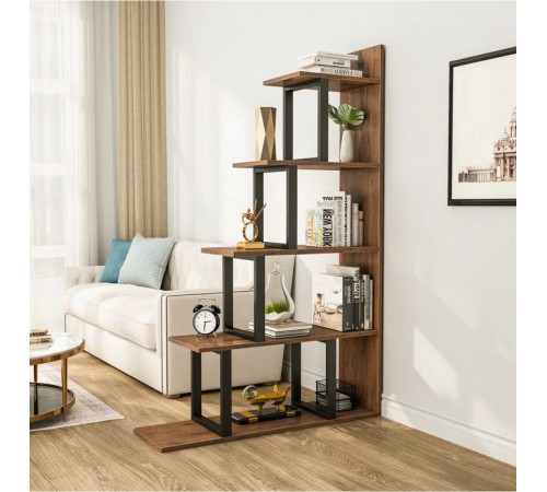 Стеллаж Sorren MSM – стильный L-образный стеллаж с 5 полками.