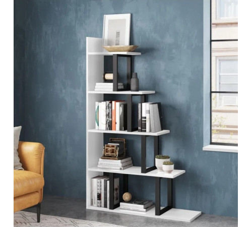 Стеллаж Sorren MSM – стильный L-образный стеллаж с 5 полками.