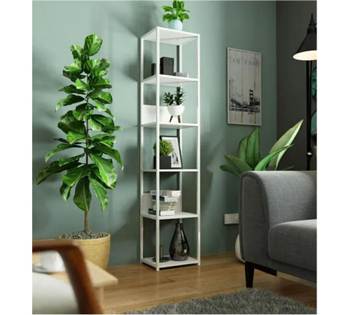 Стеллаж Teglor 3X белый — стильный органайзер для дома и офиса.