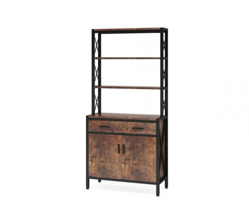 Стелаж SKIFF 2, 4-ярусний, з ящиком і тумбою