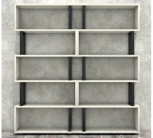 Стеллаж Айсберг 180×190 см — черный/белый