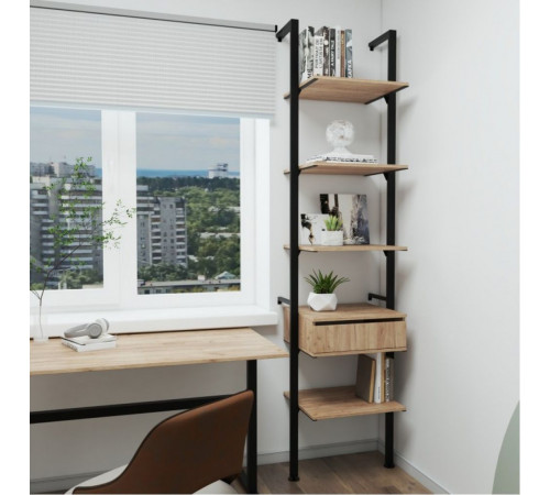 Стеллаж Аллегра модель 39 — лофт дизайн, цветной акцент для вашего интерьера.