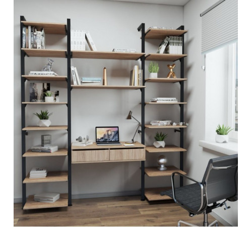 Стеллаж Аллегра модель 40 — лофт стиль, выбор цветов и премиальное качество