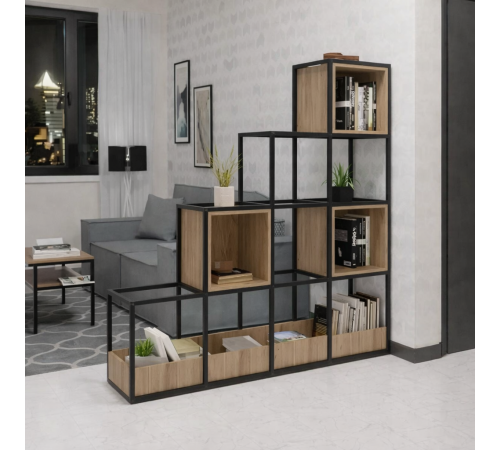 Стеллаж Либрон 40 — стильная мебель LOFT из ДСП