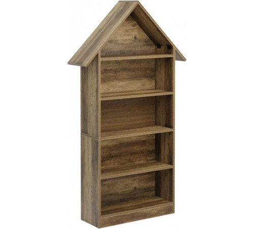 Дизайнерский 5-ярусный стеллаж – 200×80×30 см, арочный стиль