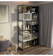 Стеллаж для дома в стиле MSMLOFT,каркас металлический.