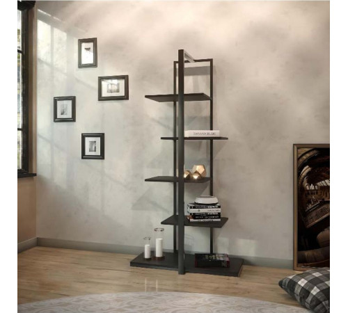 Стеллаж MSMLOFT металлический - 5 полок, (180×80×35 см)
