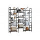 Loft стеллаж Z-4 (176×30×176см) – офисный дизайн