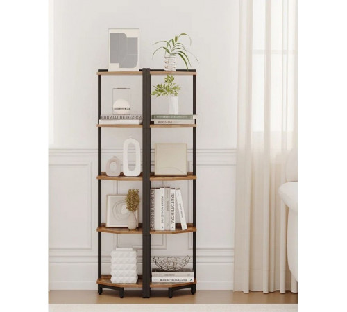 Стеллаж для хранения вещей – 5 полок, металлический каркас 135×30×30 см