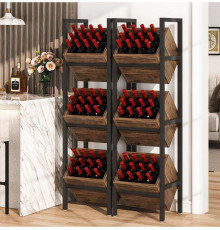 Стелаж для зберігання напоїв 3-ярусний