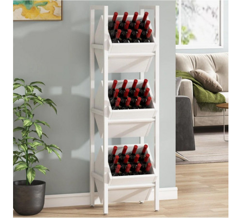 Стелаж для напоїв JW0237 — 130×36×30 см, 3 полиці