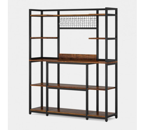 Стеллаж для хранения с 11 крючками 5-ярусный